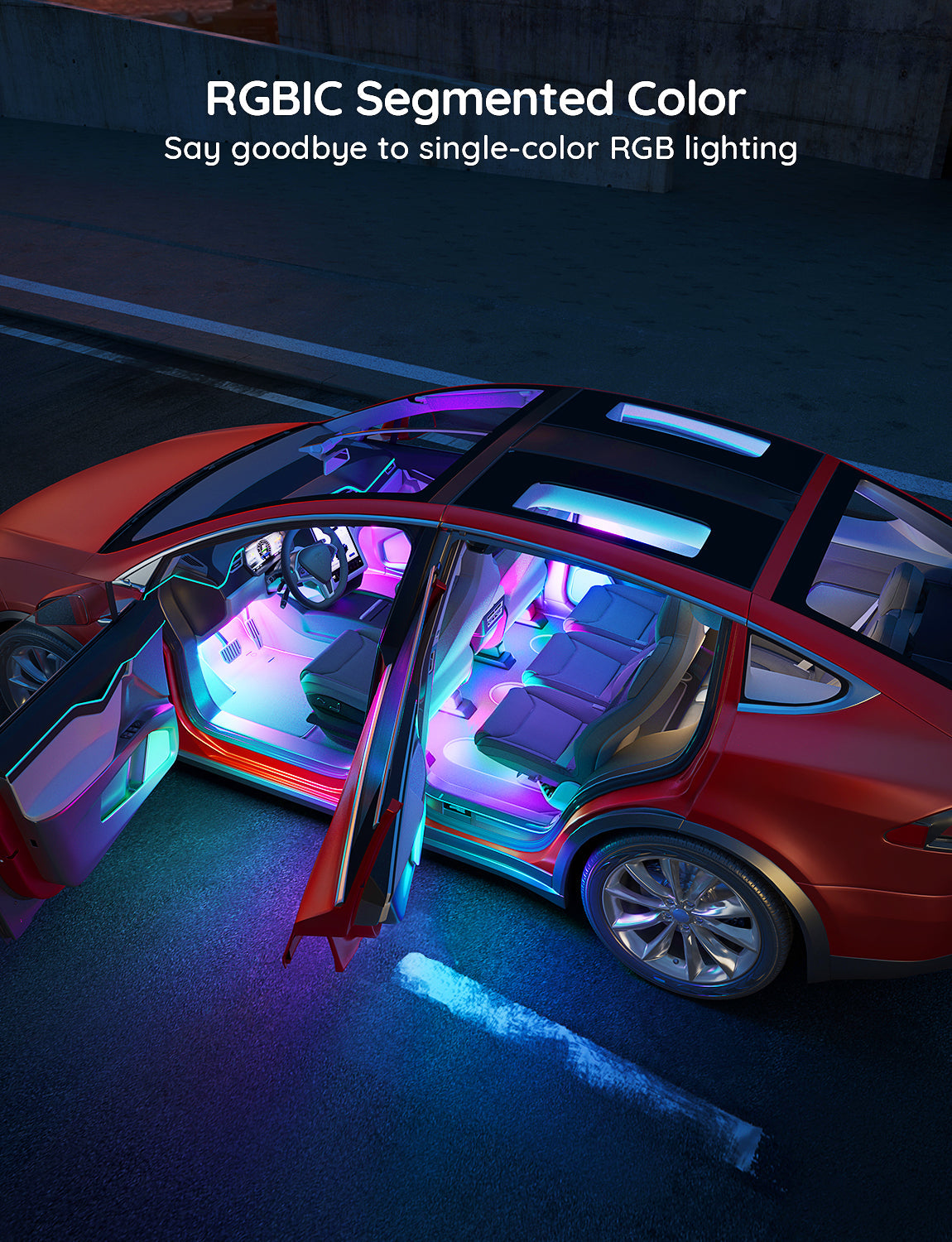 Govee Luces LED RGBIC para Interior de Carro H7090