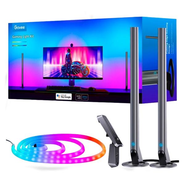 Govee DreamView G1 Pro Kit Gaming con Barras de Luz para Monitores de 24 a 29 pulgadas H604A
