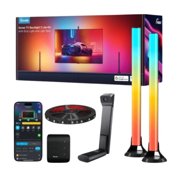 Govee Kit TV Backlight 3 Lite con Barras de Luz para TV de 55 a 65 pulgadas H605A