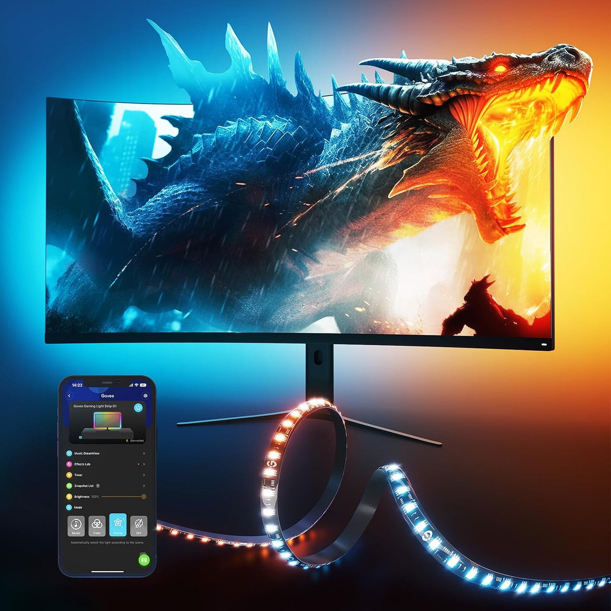 Govee Gaming Light Strip G1 para Monitores de 27 a 34 pulgadas H6609