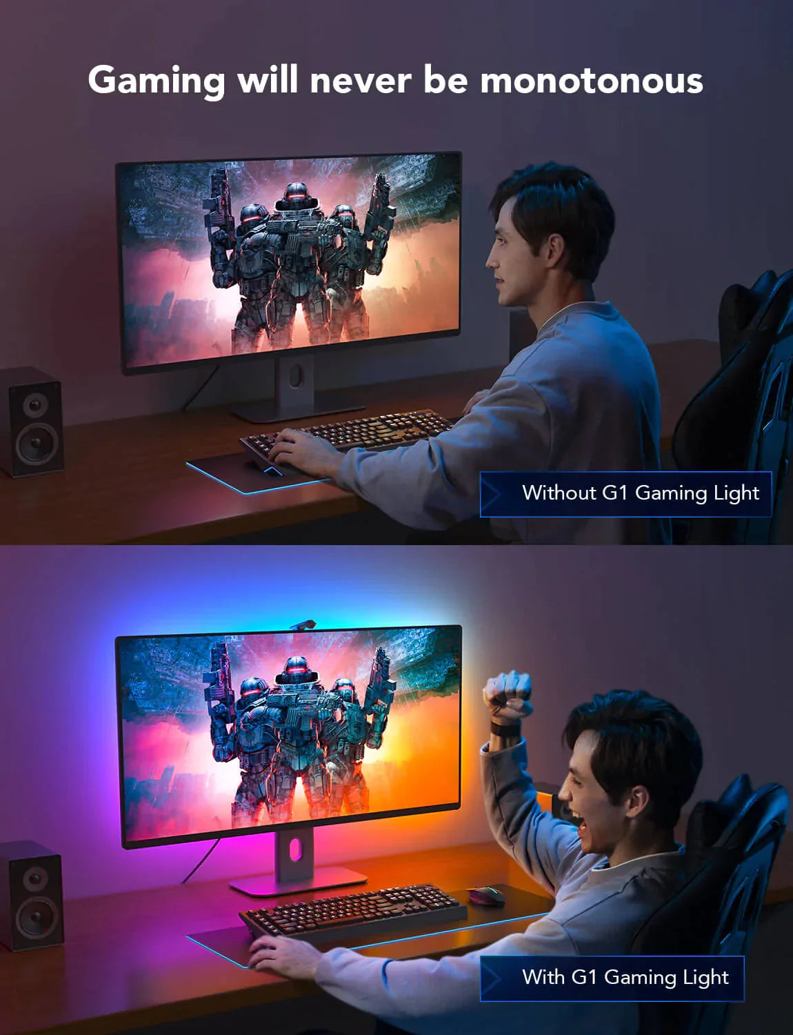 Govee DreamView G1 Luz Gaming para Monitores de 24 a 29 pulgadas H604B