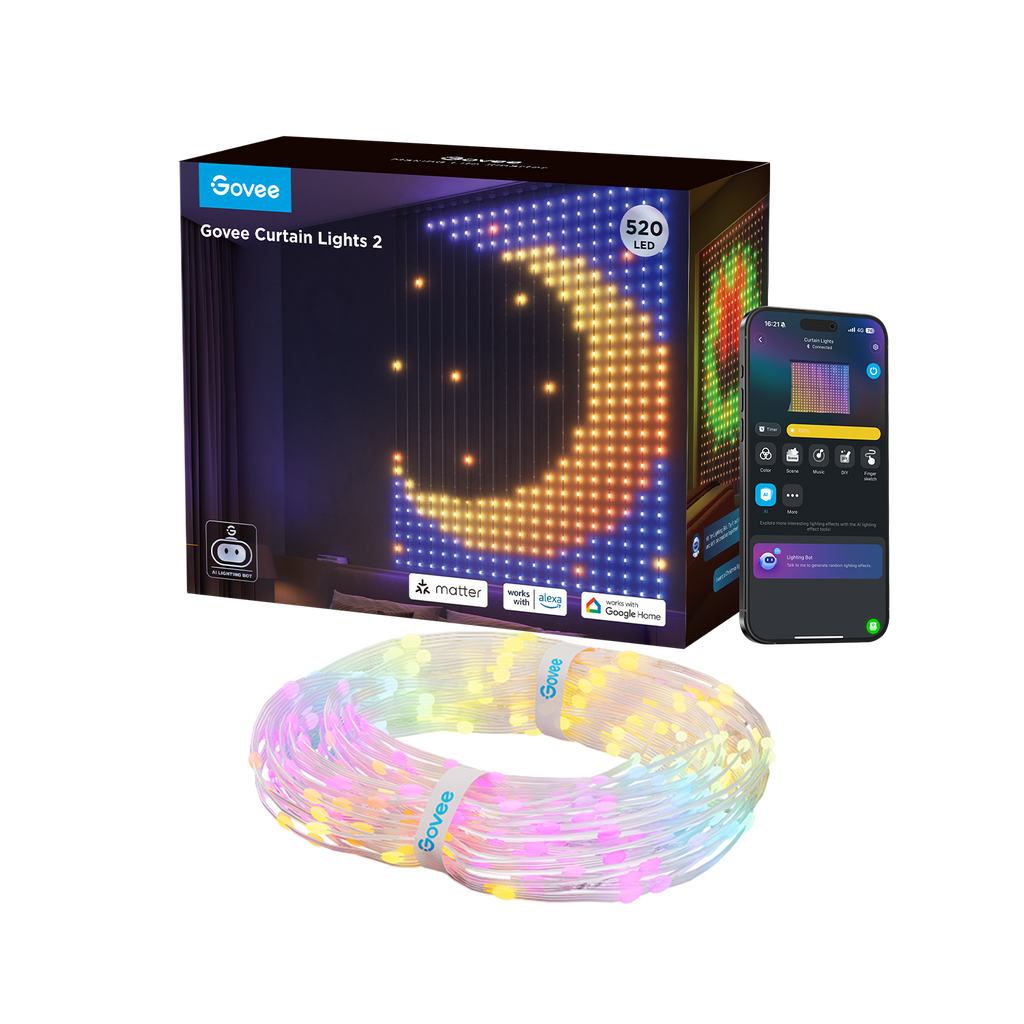 Govee Cortina de Luces 2 de 1,5 x 2 m H70B3