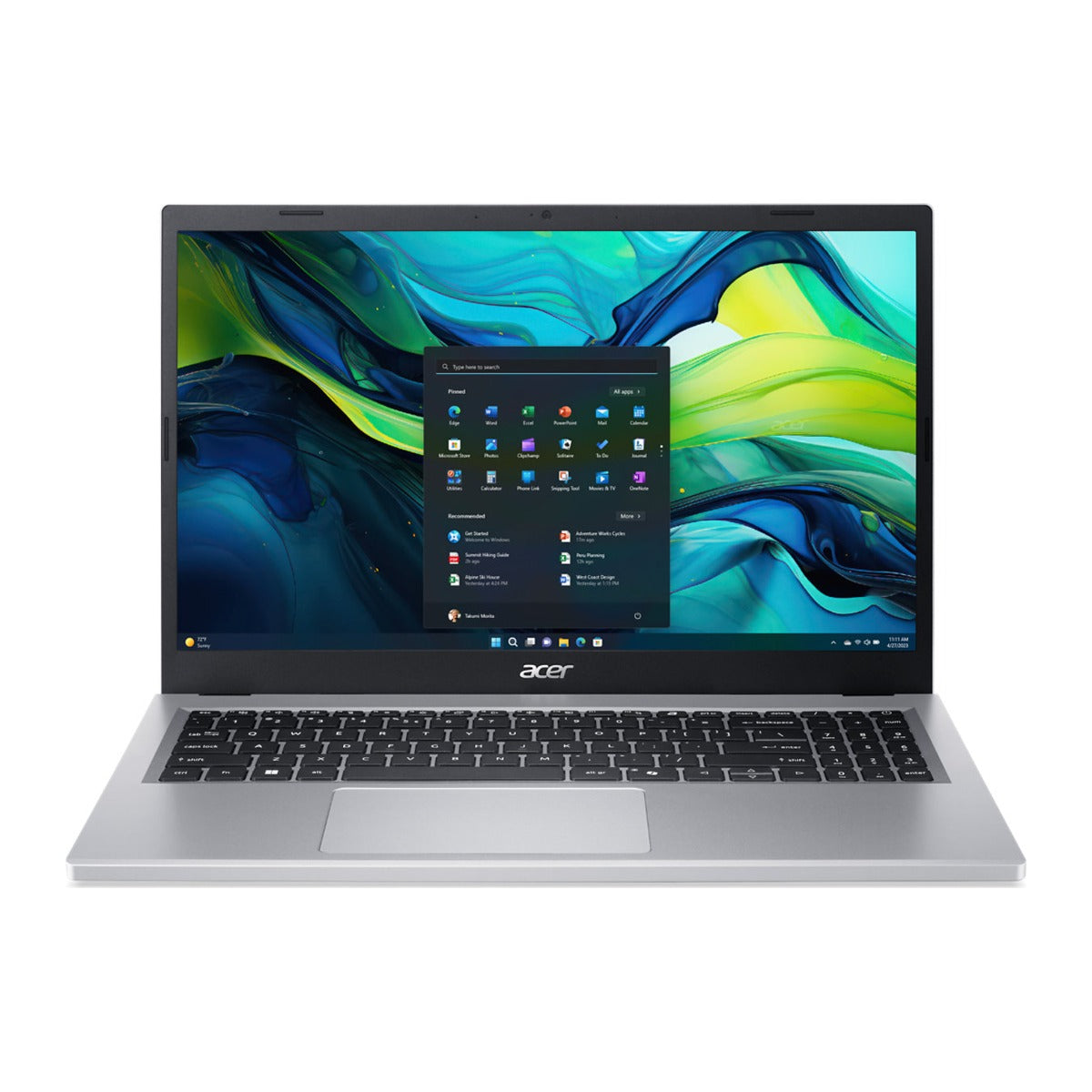 Acer Laptop Aspire Go 15 AG15-21P-R5UH 15.6" FHD AMD Ryzen 5 40 8GB LPDDR5X 512GB SSD Windows 11 Home NX.JJGAA.003 - Teclado en inglés (US)