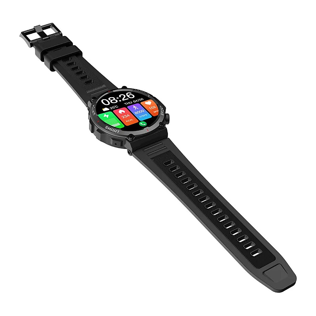 Blackview Reloj Inteligente W50 Pro 1.45" IP68 con Linterna Negro
