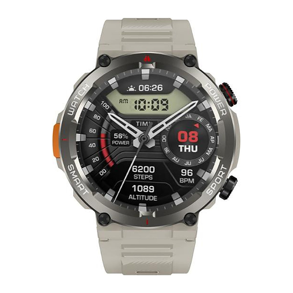 Blackview Reloj Inteligente W50 Pro 1.45" IP68 con Linterna Gris