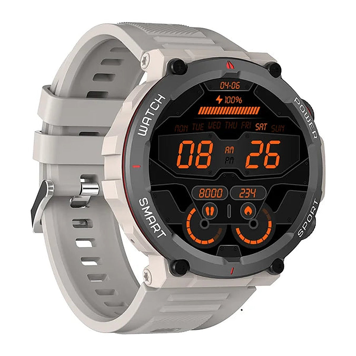 Blackview Reloj Inteligente W50 Pro 1.45" IP68 con Linterna Gris