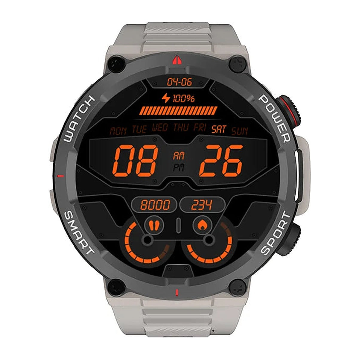 Blackview Reloj Inteligente W50 Pro 1.45" IP68 con Linterna Gris