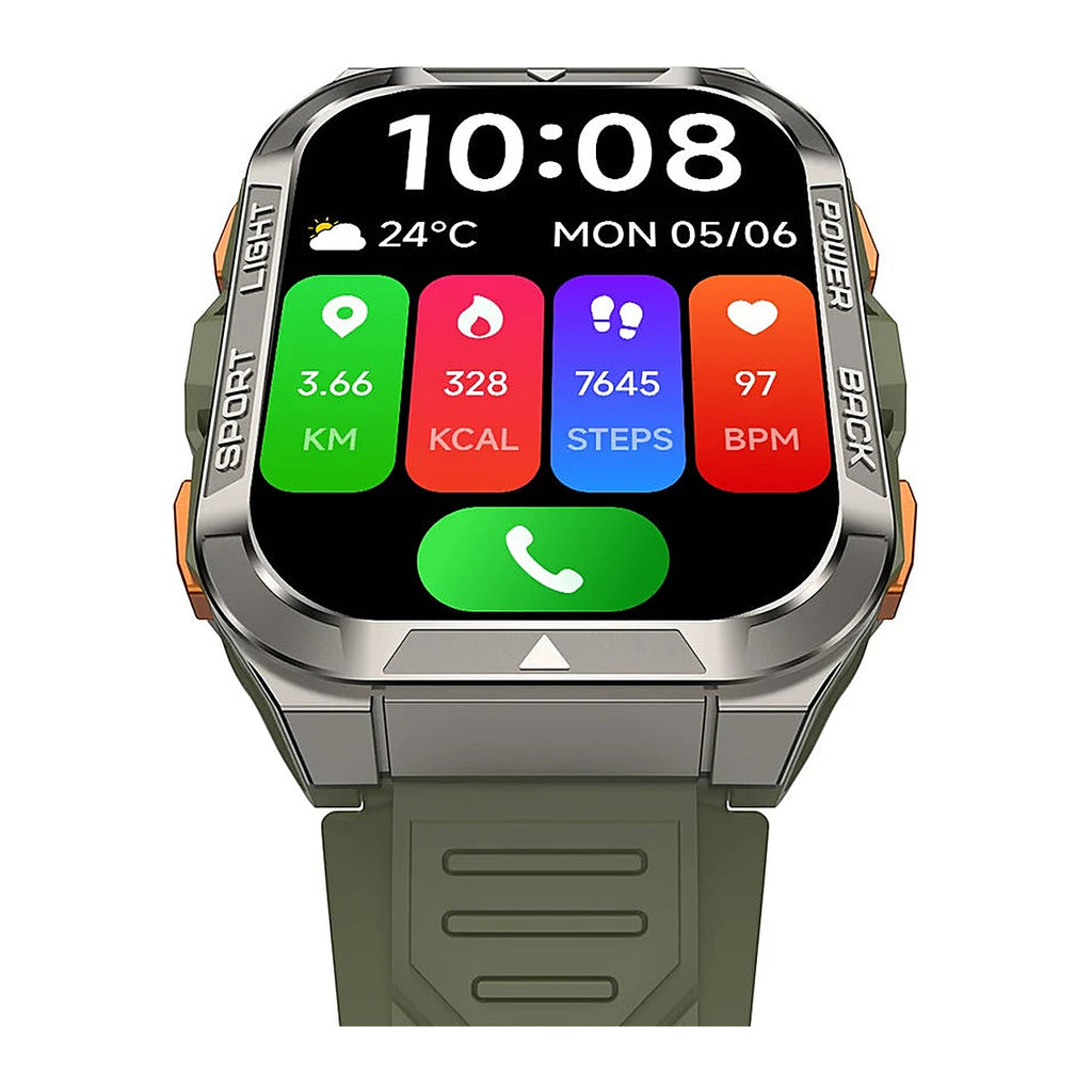 Blackview Reloj Inteligente W80 Pro GPS 1.91" IP68 Verde