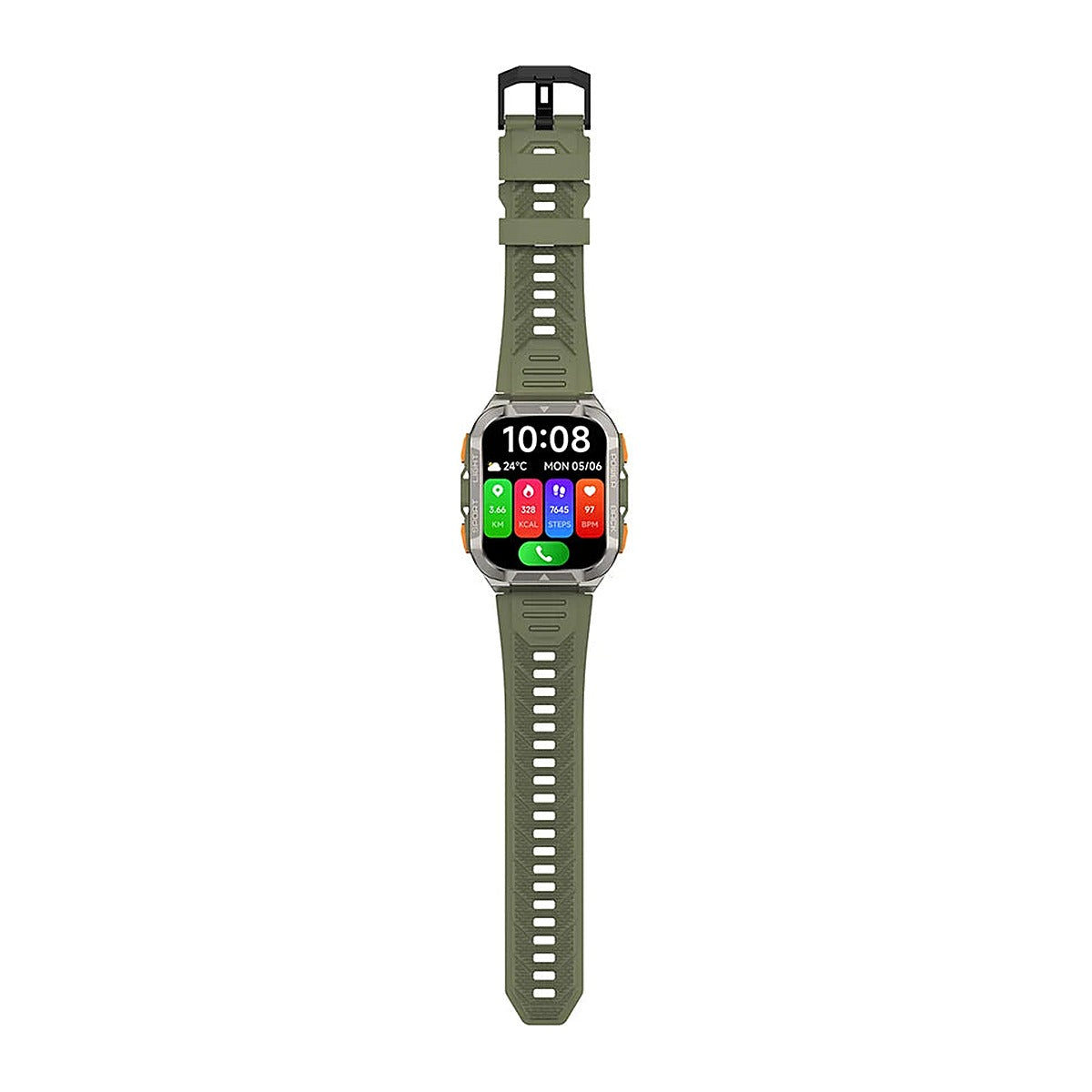 Blackview Reloj Inteligente W80 Pro GPS 1.91" IP68 Verde