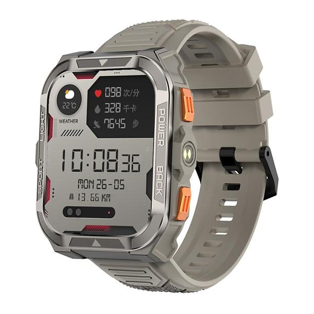 Blackview Reloj Inteligente W80 Pro GPS 1.91" IP68 Beige