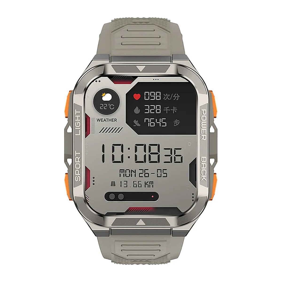 Blackview Reloj Inteligente W80 Pro GPS 1.91" IP68 Beige