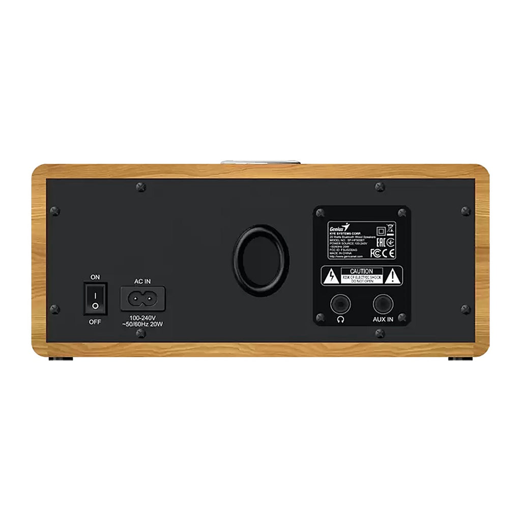 Genius Parlante Bluetooth SP-HF505BT 20W Estéreo Madera Clara 31730056400