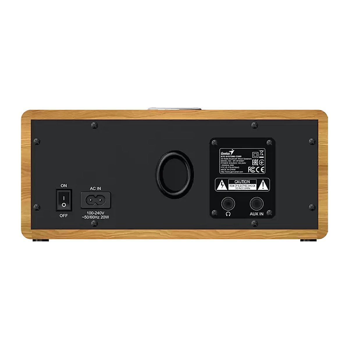 Genius Parlante Bluetooth SP-HF505BT 20W Estéreo Madera Clara 31730056400