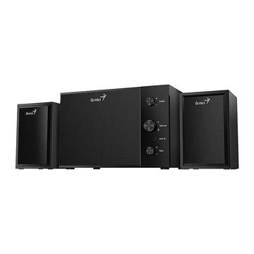Genius Parlantes 2.1 SW-2.1 350 15W con Subwoofer Madera Negra 31730037403