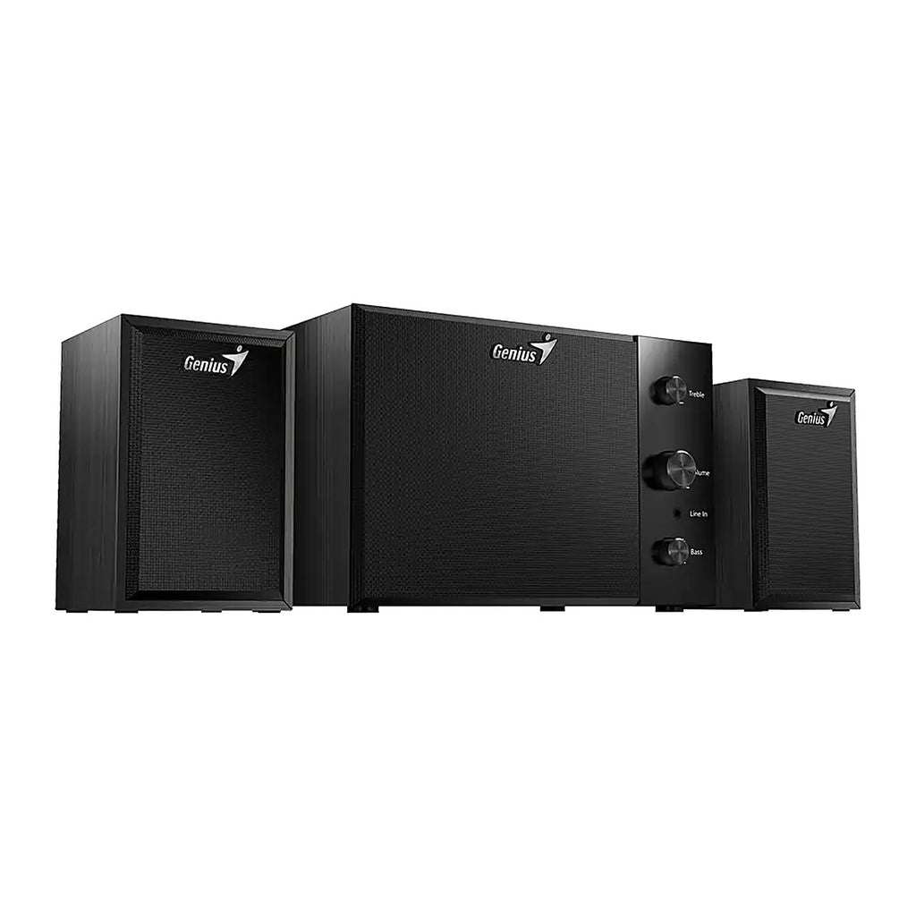 Genius Parlantes 2.1 SW-2.1 350 15W con Subwoofer Madera Negra 31730037403