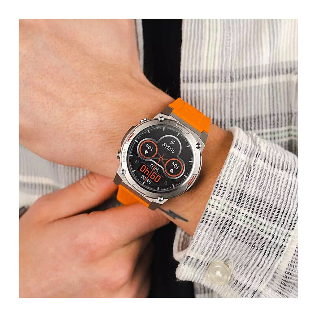 HiFuture Reloj Inteligente Mix 2 1.43" AMOLED Banda 22mm Naranja