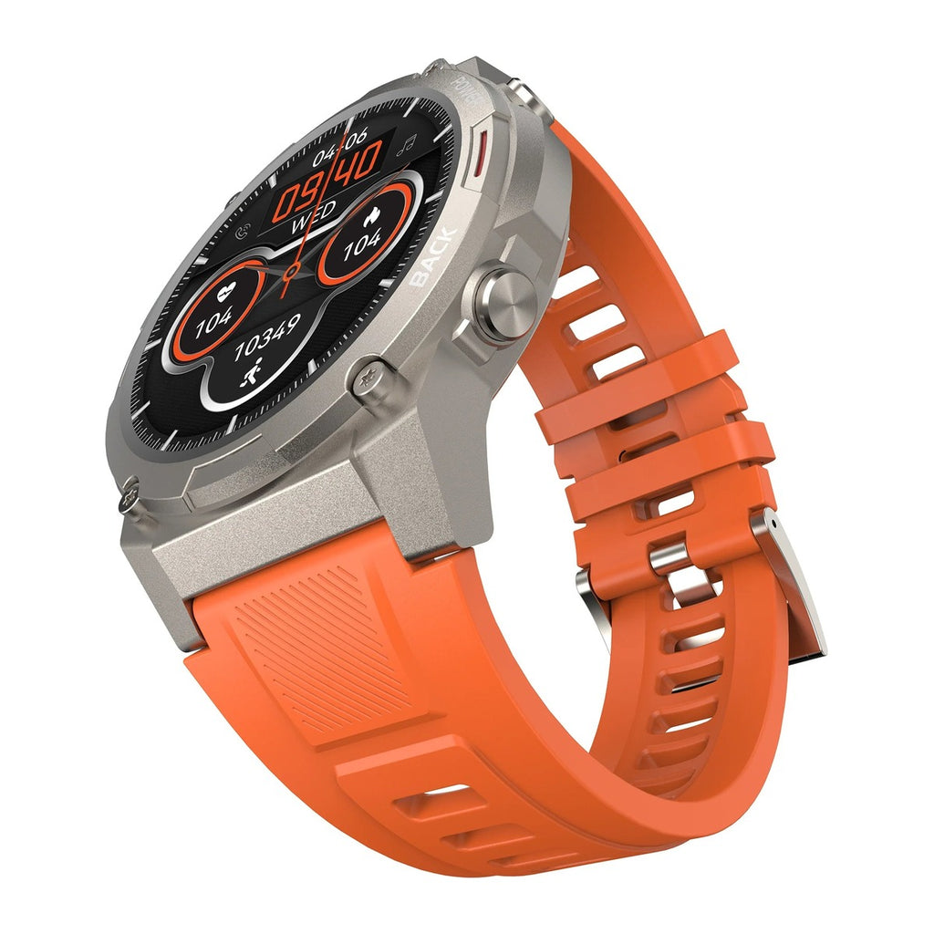 HiFuture Reloj Inteligente Mix 2 1.43" AMOLED Banda 22mm Naranja