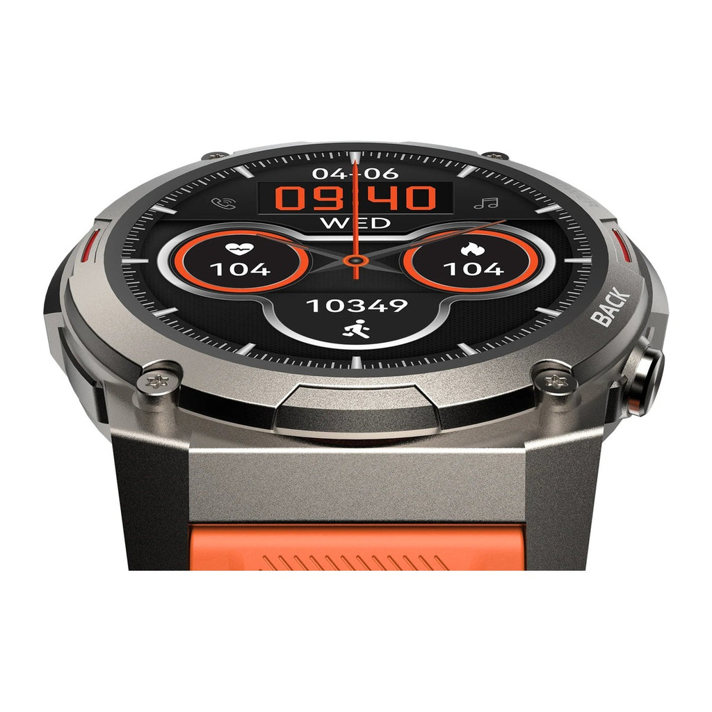 HiFuture Reloj Inteligente Mix 2 1.43" AMOLED Banda 22mm Naranja