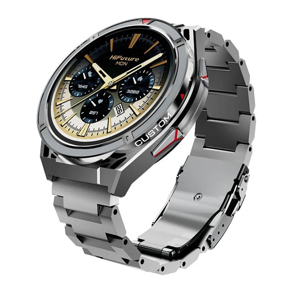 HiFuture Reloj Inteligente Active 1.43" AMOLED GPS Banda 22mm Plateado