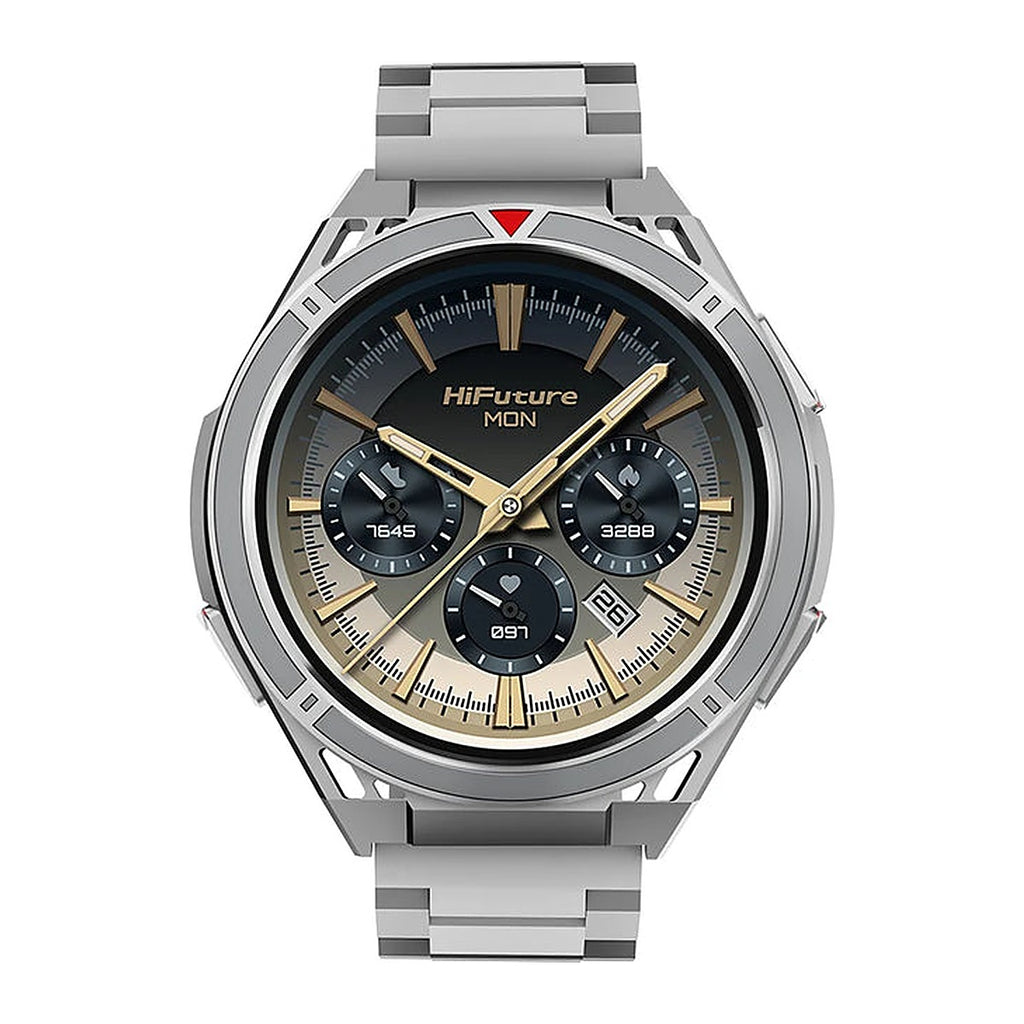 HiFuture Reloj Inteligente Active 1.43" AMOLED GPS Banda 22mm Plateado