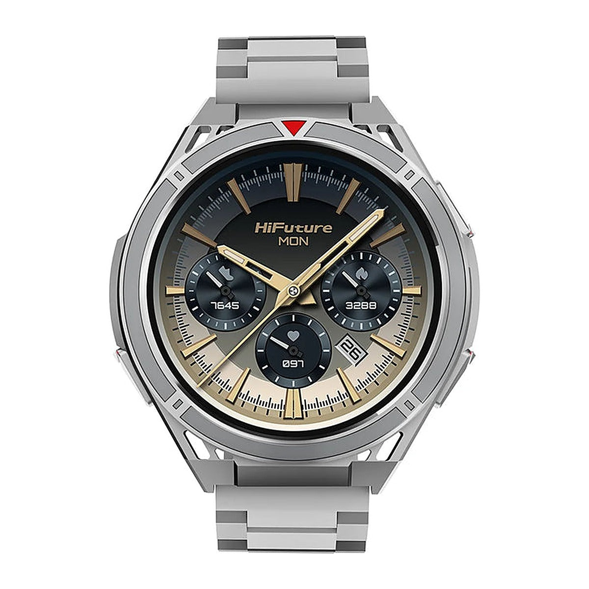 HiFuture Reloj Inteligente Active 1.43" AMOLED GPS Banda 22mm Plateado