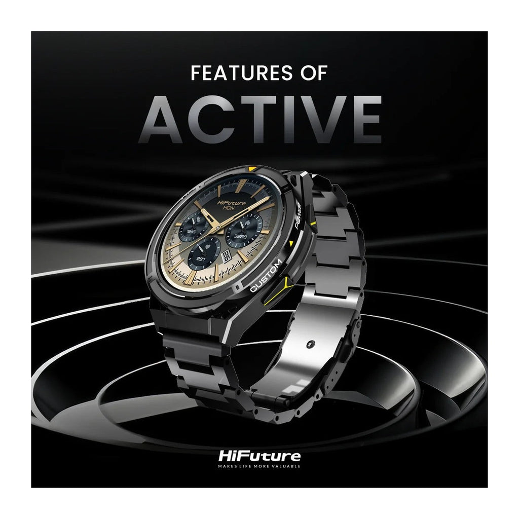 HiFuture Reloj Inteligente Active 1.43" AMOLED GPS Banda 22mm Plateado