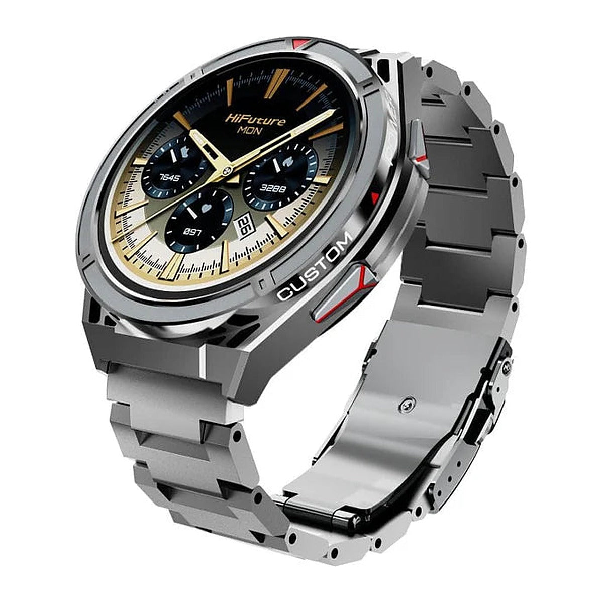 HiFuture Reloj Inteligente Active 1.43" AMOLED GPS Banda 22mm Plateado