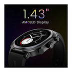 HiFuture Reloj Inteligente AIX Lite 1.43" AMOLED Banda 22mm Negro