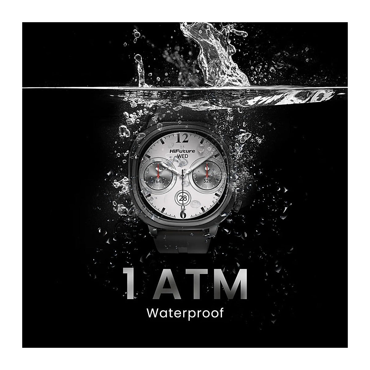 HiFuture Reloj Inteligente AIX Lite 1.43" AMOLED Banda 22mm Negro