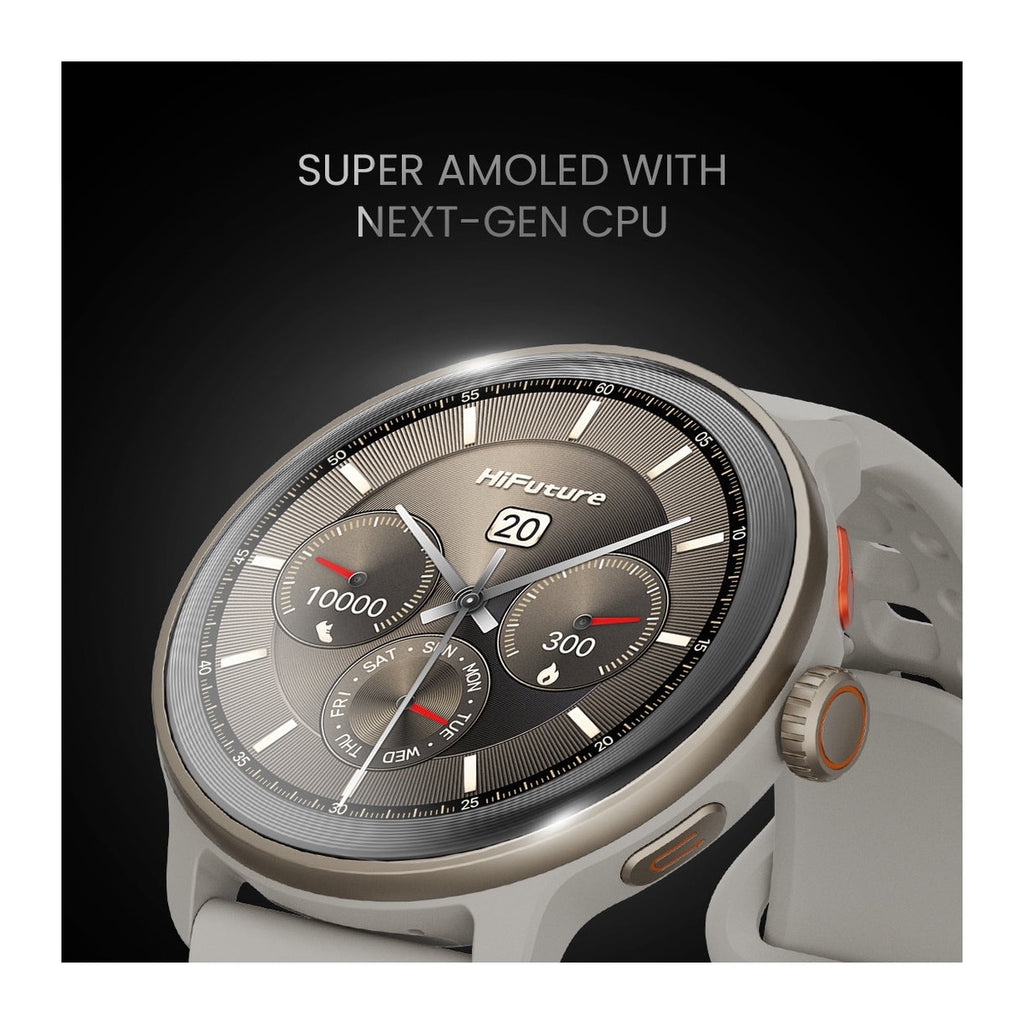 HiFuture Reloj Inteligente Vela 1.43" AMOLED GPS Latte