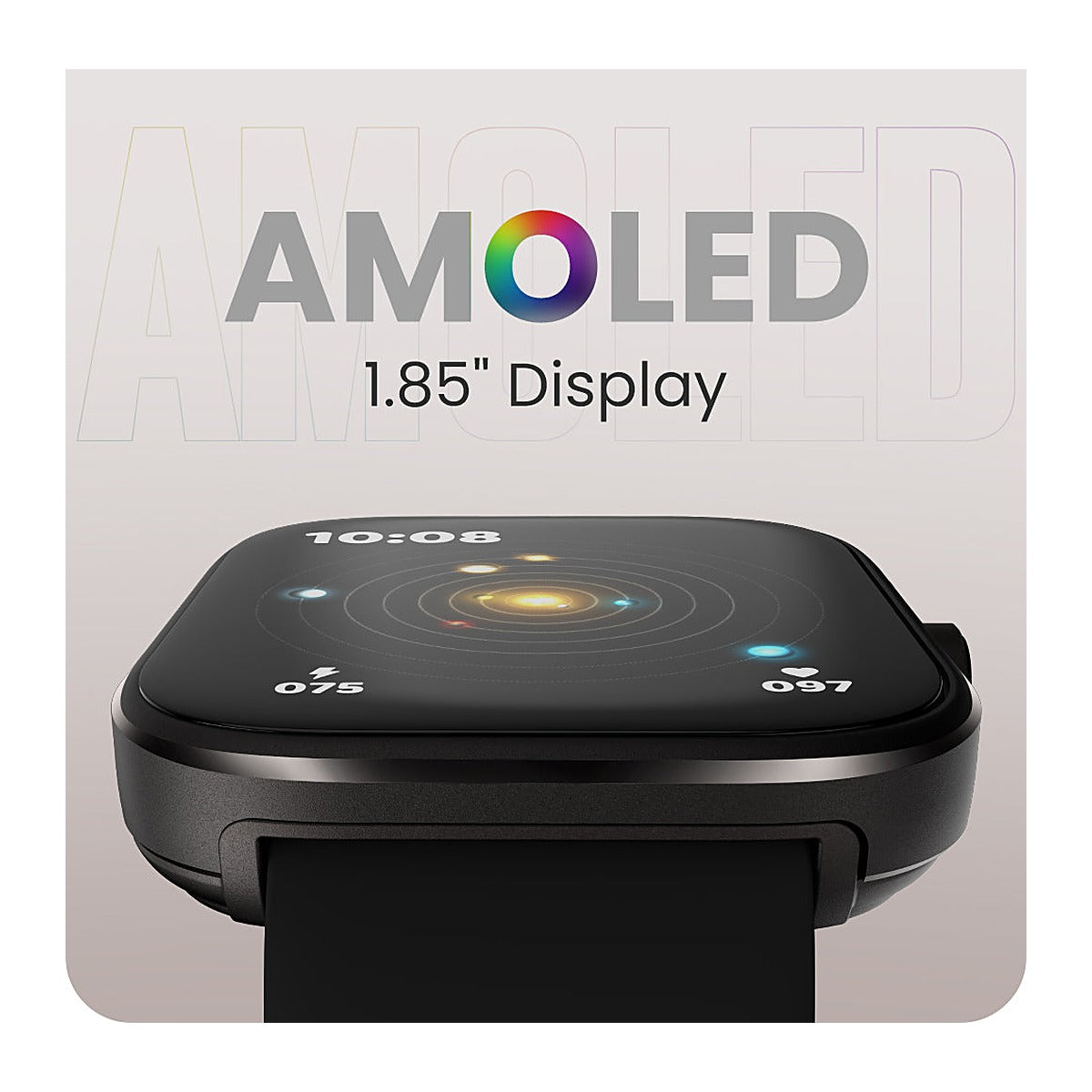 HiFuture Reloj Inteligente Lume Pro 1.85" AMOLED Café Negro