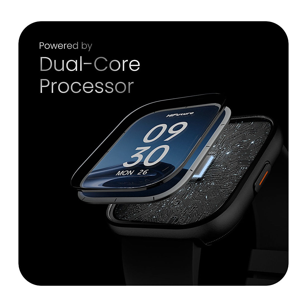 HiFuture Reloj Inteligente Zone 3 1.85" Negro