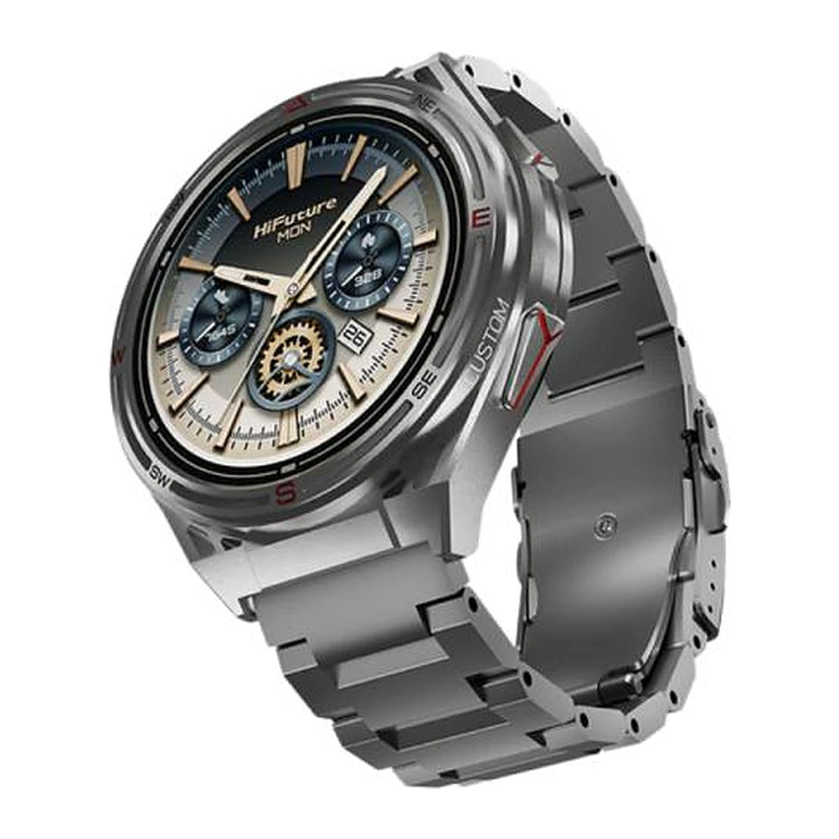 HiFuture Reloj Inteligente Active 2 1.43" AMOLED GPS Titanio Plateado