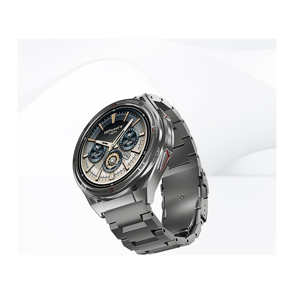 HiFuture Reloj Inteligente Active 2 1.43" AMOLED GPS Titanio Plateado