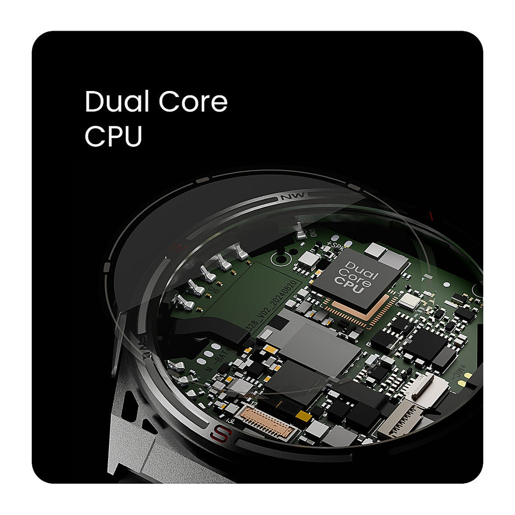 HiFuture Reloj Inteligente Active 2 1.43" AMOLED GPS Titanio Plateado