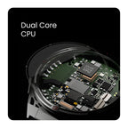 HiFuture Reloj Inteligente Active 2 1.43" AMOLED GPS Titanio Plateado