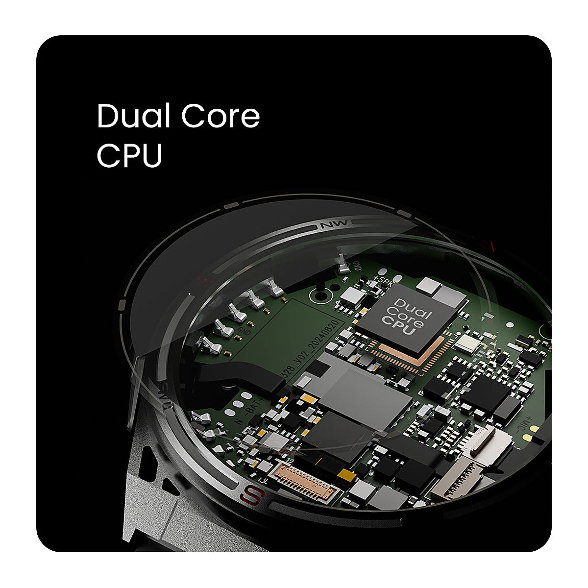 HiFuture Reloj Inteligente Active 2 1.43" AMOLED GPS Titanio Plateado