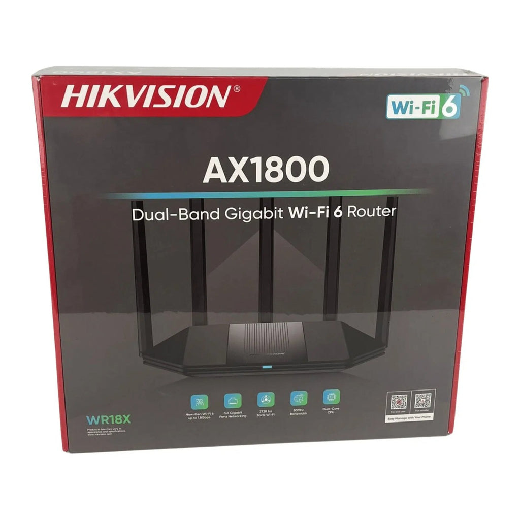 Hikvision Router Wi-Fi 6 DS-3WR18X AX1800 Gigabit