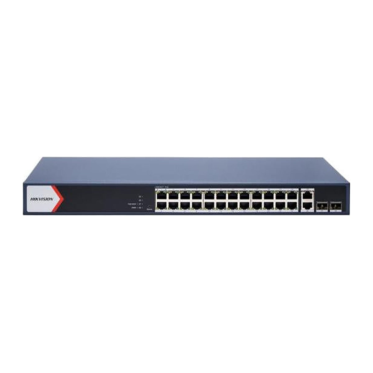 Hikvision Switch PoE DS-3E1528P-EI/M 24 Puertos Gigabit PoE + 2 RJ45 + 2 Fibra