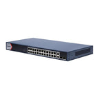 Hikvision Switch PoE DS-3E1528P-EI/M 24 Puertos Gigabit PoE + 2 RJ45 + 2 Fibra