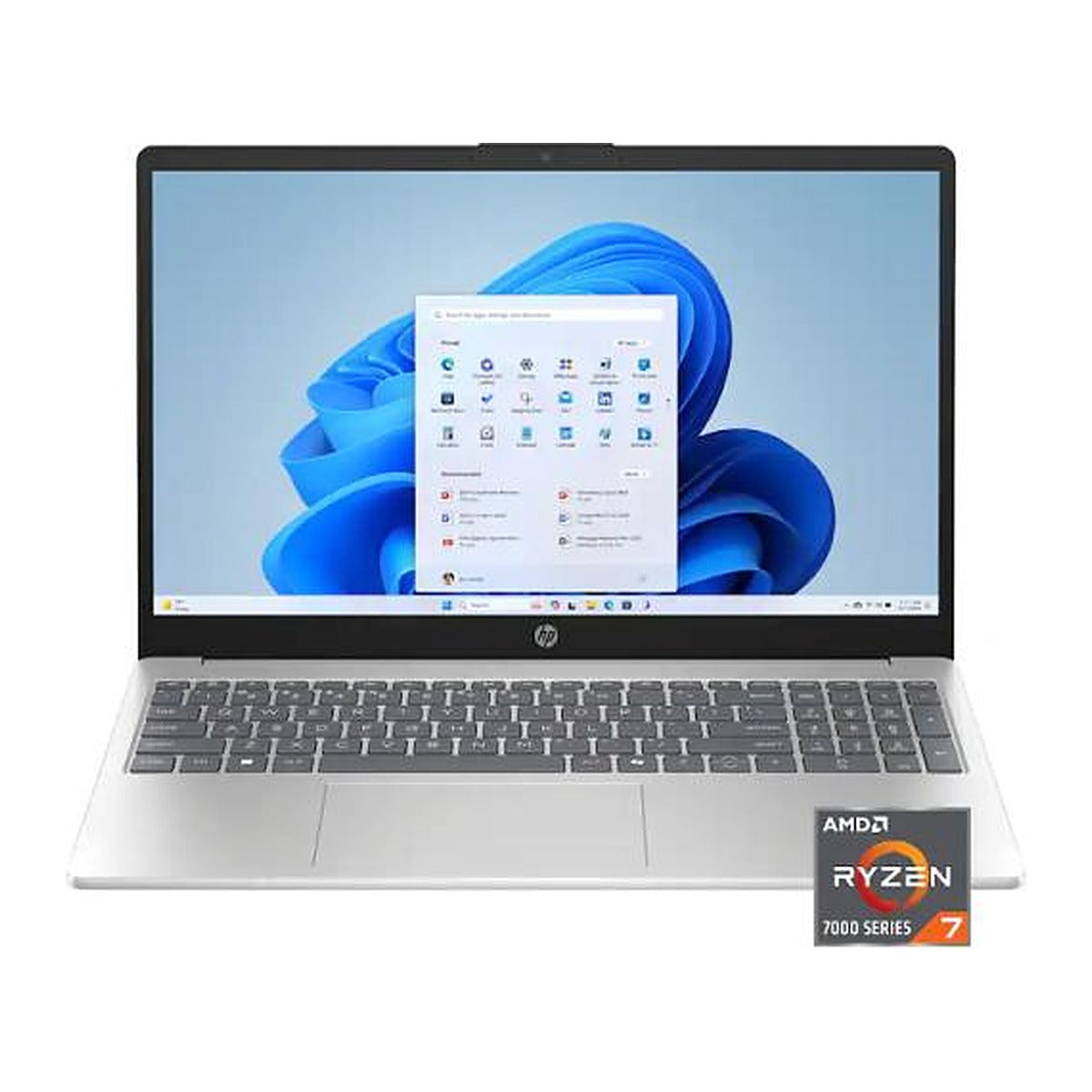 HP Laptop 15-fc0235dx 15.6" Táctil AMD Ryzen 7 7730U 16GB DDR4 512GB SSD Windows 11 Home E0RM7UA - Teclado en inglés (US)