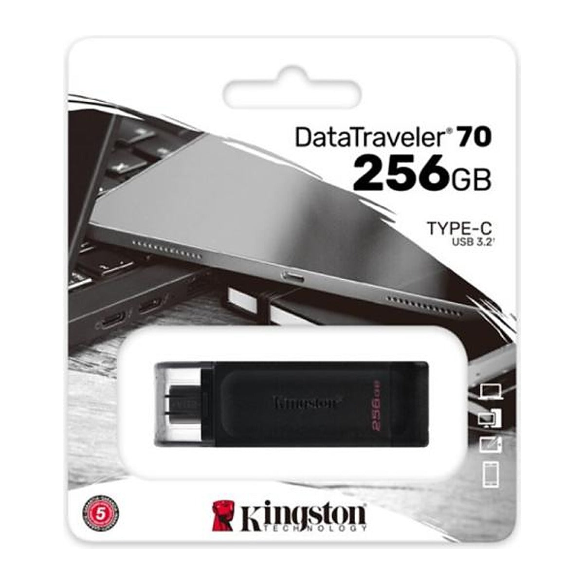 Kingston Memoria USB DataTraveler 70 256GB USB-C 3.2 Gen 1 DT70/256GB
