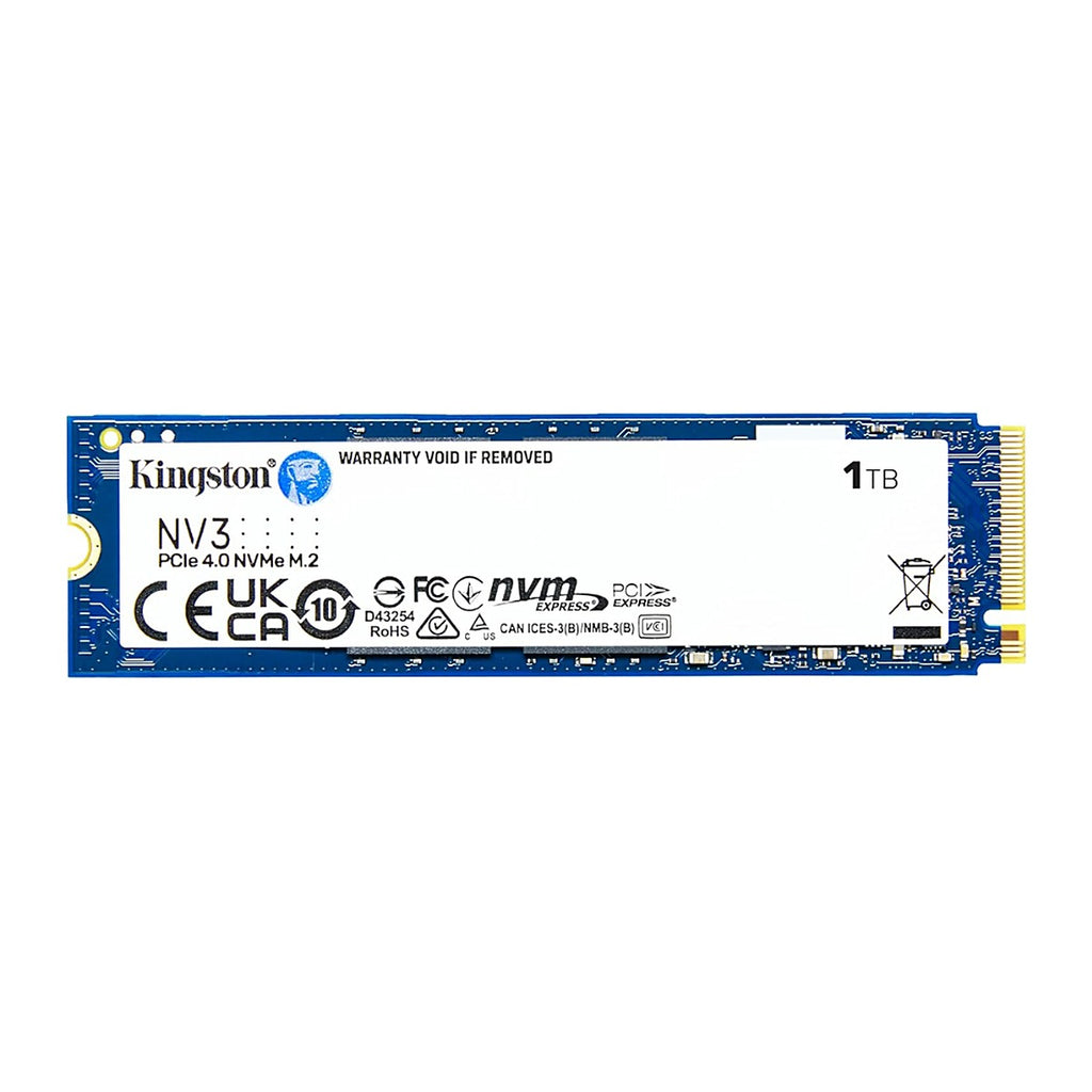 Kingston SSD Interno NV3 1TB M.2 2280 NVMe PCIe Gen4 x4 6000 MB/s SNV3S/1000G