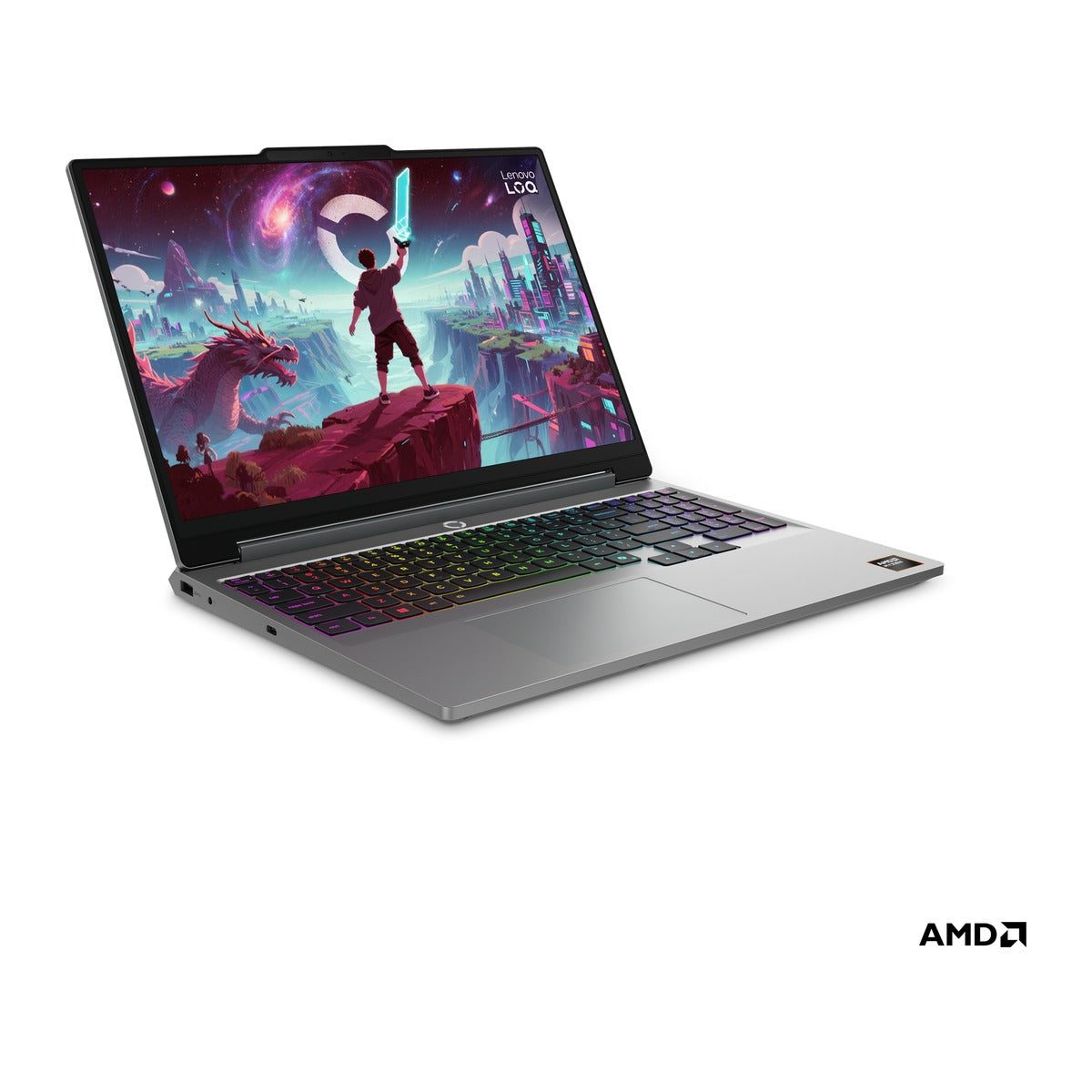 Lenovo Laptop Gaming LOQ 15 15.3" WUXGA 165Hz AMD Ryzen 7 250 16GB DDR5 512GB SSD RTX 5060 8GB Windows 11 Home 83TN0003US - Teclado en inglés (US)