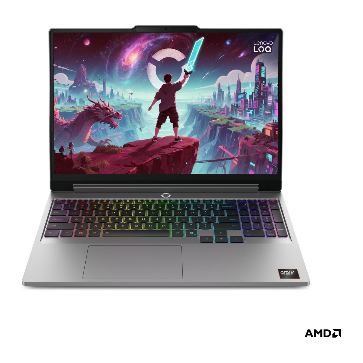 Lenovo Laptop Gaming LOQ 15 15.3" WUXGA 165Hz AMD Ryzen 7 250 16GB DDR5 512GB SSD RTX 5060 8GB Windows 11 Home 83TN0003US - Teclado en inglés (US)