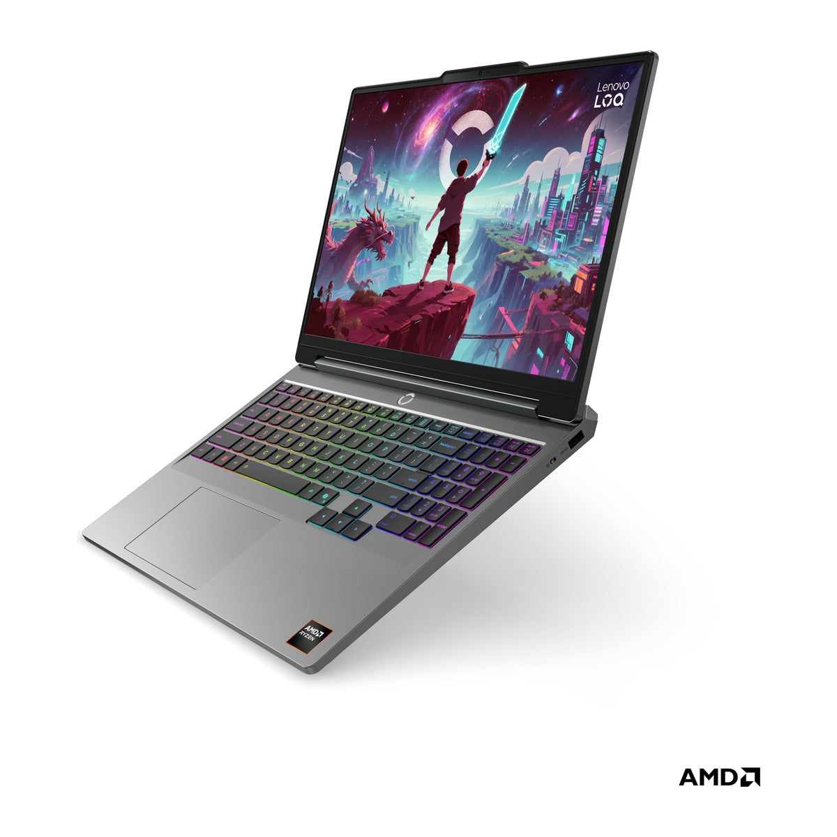 Lenovo Laptop Gaming LOQ 15 15.3" WUXGA 165Hz AMD Ryzen 7 250 16GB DDR5 512GB SSD RTX 5060 8GB Windows 11 Home 83TN0003US - Teclado en inglés (US)
