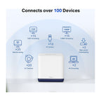 Mercusys Sistema Mesh Halo H50G AC1900 Gigabit (3 unidades)