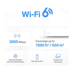 Mercusys Sistema Mesh Halo H80X AX3000 Wi-Fi 6 (3 unidades)