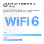 Mercusys Sistema Mesh Halo H80X AX3000 Wi-Fi 6 (3 unidades)