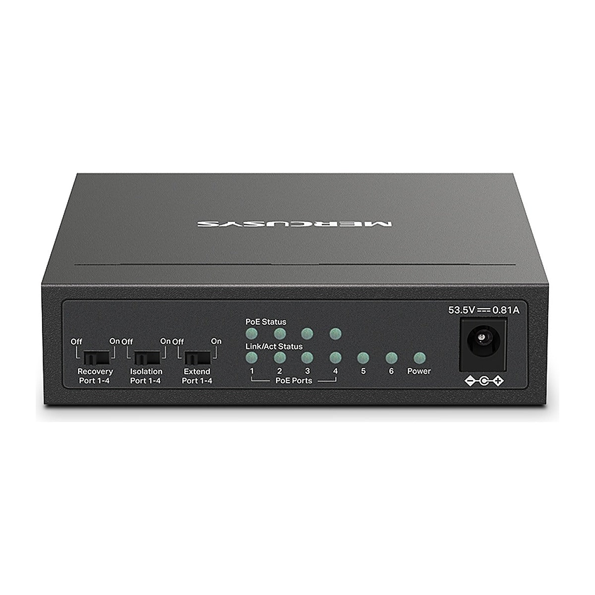 Mercusys Switch PoE+ MS106LP 6 Puertos 10/100 (4 PoE+) 40 W